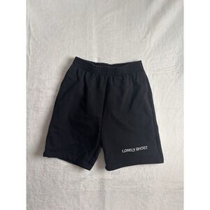 Lonely Ghost Black Fleece Lounge Shorts Active Men's Small *
